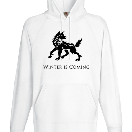 Bluza z kapturem „Winter Is Coming – Direwolf”