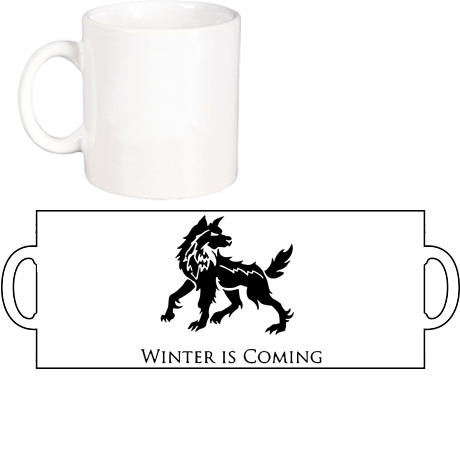 Kubek „Winter Is Coming – Direwolf”