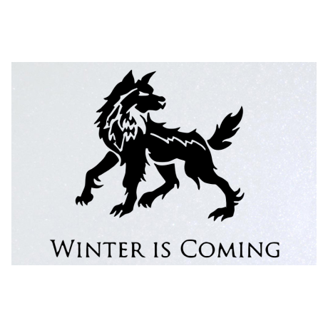 Blacha „Winter Is Coming – Direwolf”