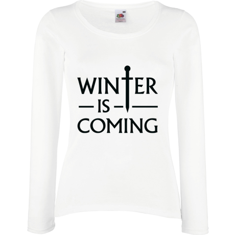 Koszulka damska z długim rękawem „Winter Is Coming 3”