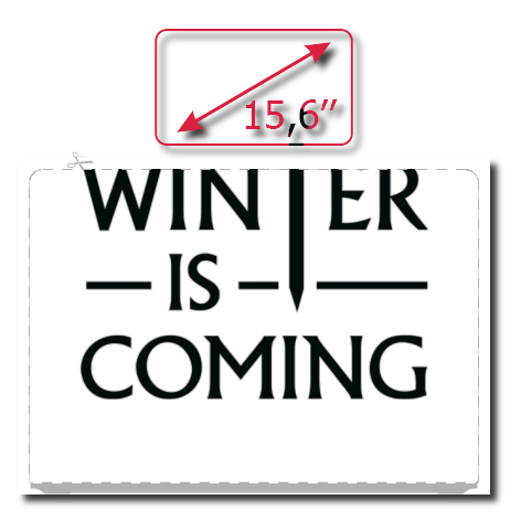 Naklejka na laptop „Winter Is Coming 3”