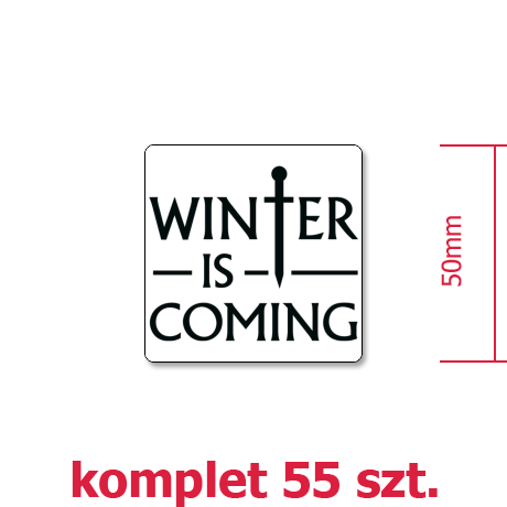 Wlepka „Winter Is Coming 3”