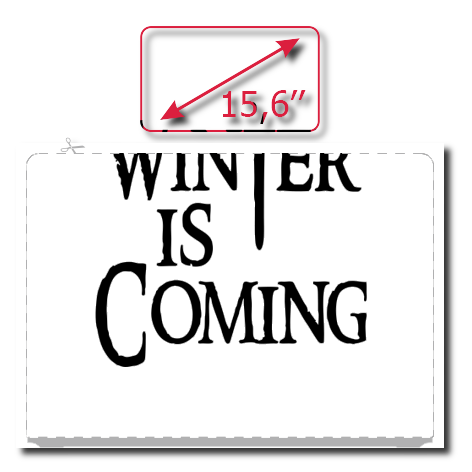 Naklejka na laptop „Winter Is Coming 4”