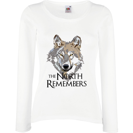 Koszulka damska z długim rękawem „The North Remembers”