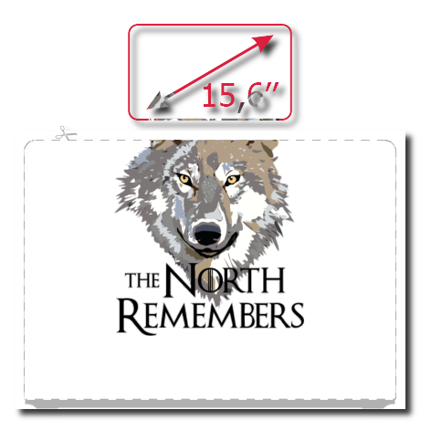 Naklejka na laptop „The North Remembers”