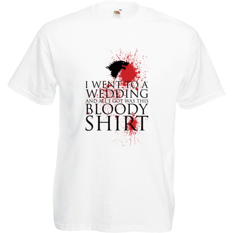 Koszulka „Red Wedding, All I Got Was a Bloody Shirt”