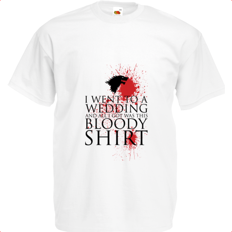 Koszulka dziecięca „Red Wedding, All I Got Was a Bloody Shirt”