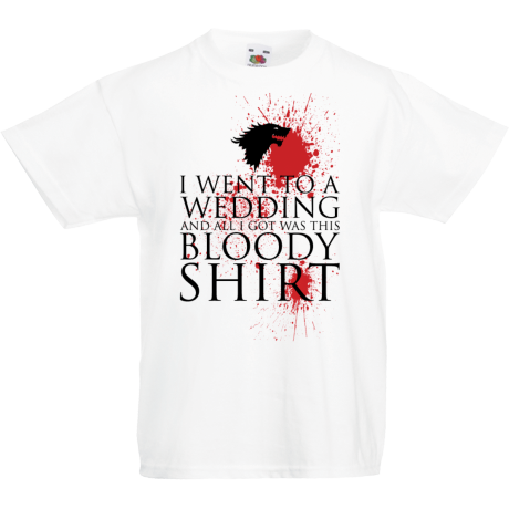 Koszulka dla malucha „Red Wedding, All I Got Was a Bloody Shirt”