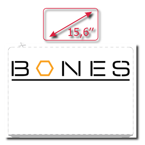 Naklejka na laptop „Bones”