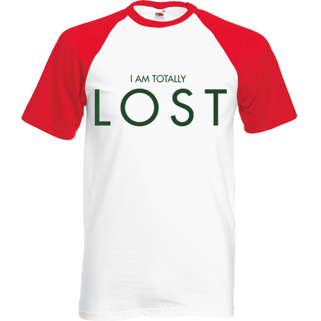 Koszulka bejsbolówka „I am Totally Lost”