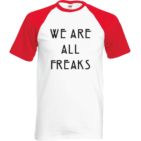 Koszulka bejsbolówka „We Are All Freaks”