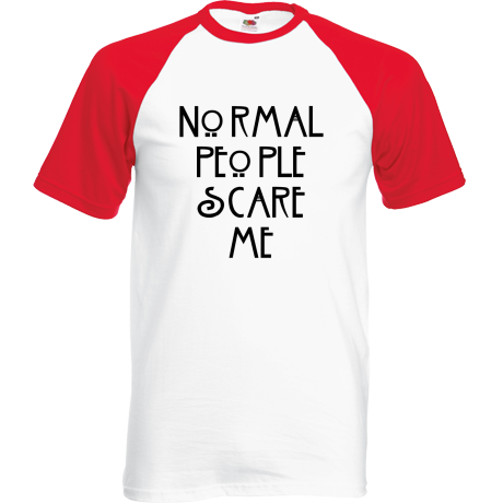 Koszulka bejsbolówka „Normal People Scare Me”
