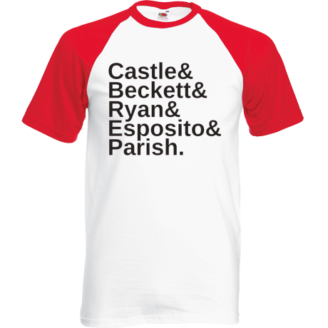 Koszulka bejsbolówka „Castle Names”