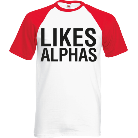 Koszulka bejsbolówka „Likes Alphas”