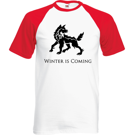 Koszulka bejsbolówka „Winter is Coming – Direwolf”