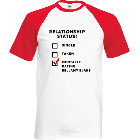 Koszulka bejsbolówka „Mentally Dating Bellamy Blake”