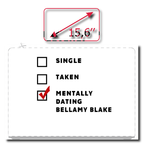 Naklejka na laptop „Mentally Dating Bellamy Blake”