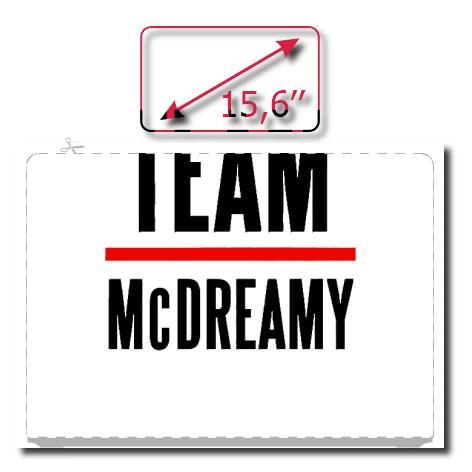 Naklejka na laptop „Team McDreamy”