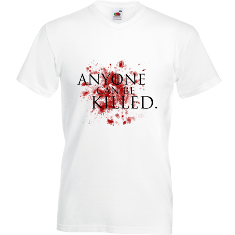Koszulka w serek „Anyone Can Be Killed”