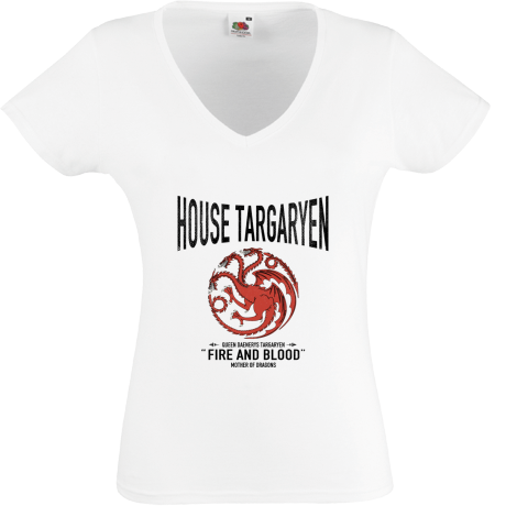 Koszulka damska w serek „House Targaryen”