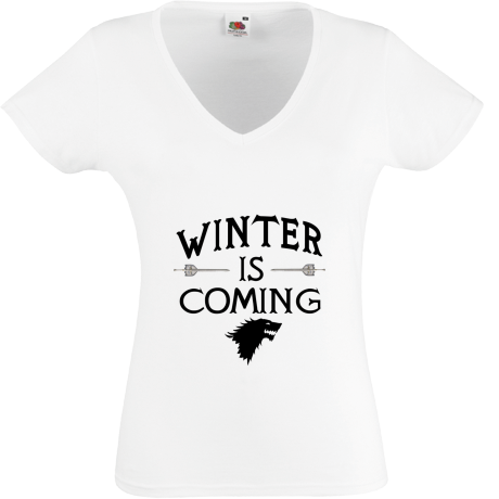 Koszulka damska w serek „Winter Is Coming 5”