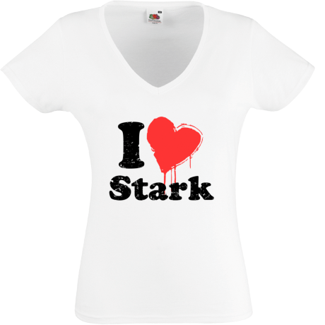 Koszulka damska w serek „I Love Stark”