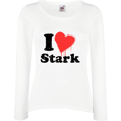 Koszulka damska z długim rękawem „I Love Stark”