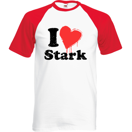 Koszulka bejsbolówka „I Love Stark”
