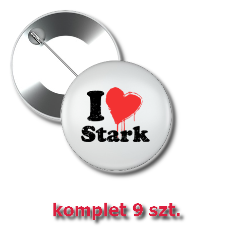Przypinka „I Love Stark”