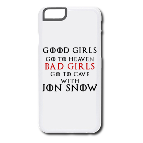Etui na iPhone „Good Girls Go To Heaven Bad Girls Go To Cave With Jon Snow”