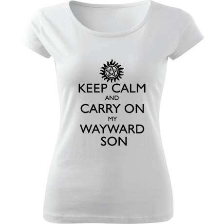 Koszulka damska „Keep Calm and Carry On My Wayward Son”