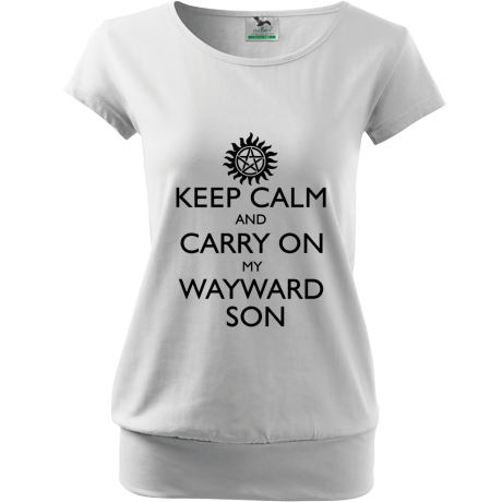 Koszulka City „Keep Calm and Carry On My Wayward Son”