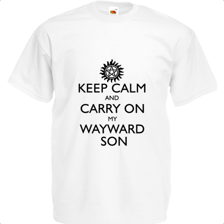 Koszulka dziecięca „Keep Calm and Carry On My Wayward Son”