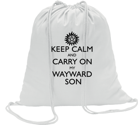 Worko-plecak „Keep Calm and Carry On My Wayward Son”