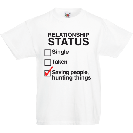 Koszulka dla malucha „Saving People, Hunting Things”