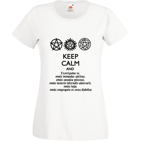 Koszulka damska „Keep Calm and Exorcizamus”