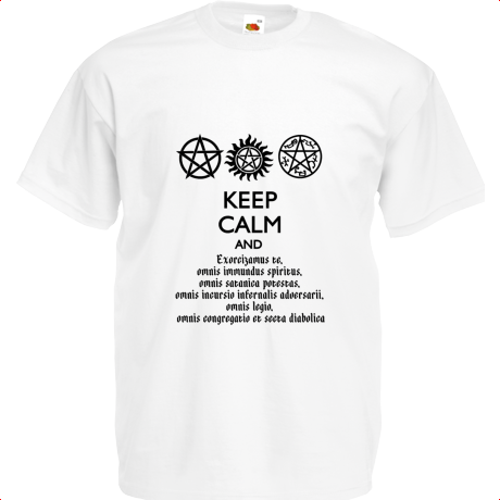 Koszulka dziecięca „Keep Calm and Exorcizamus”