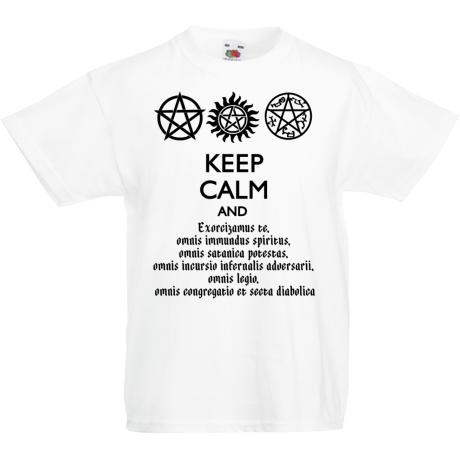 Koszulka dla malucha „Keep Calm and Exorcizamus”