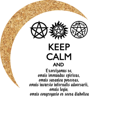 Podkładka pod kubek „Keep Calm and Exorcizamus”