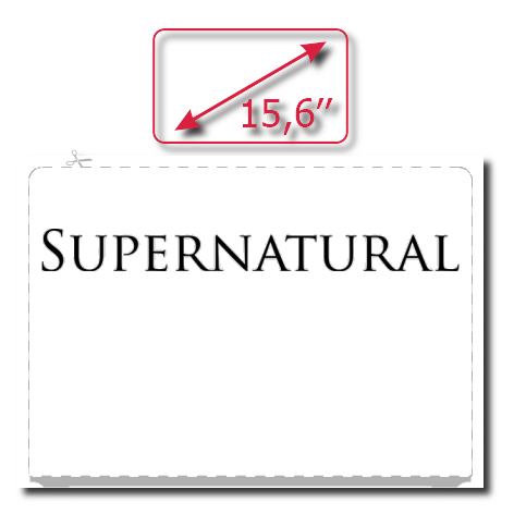 Naklejka na laptop „Supernatural Logo”