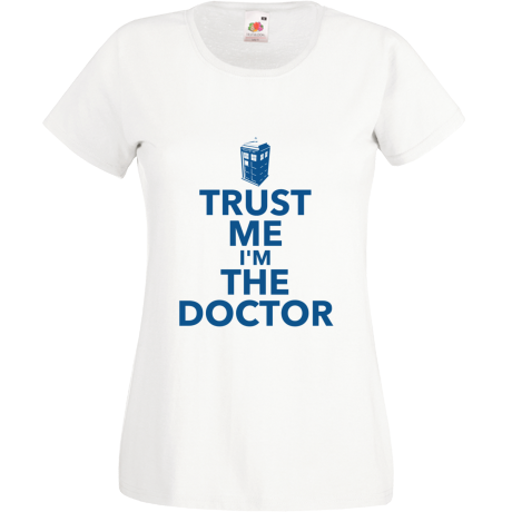 Koszulka damska „Trust Me I’m The Doctor”