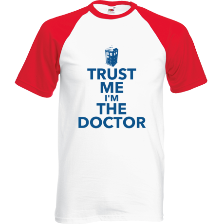 Koszulka bejsbolówka „Trust Me I’m The Doctor”