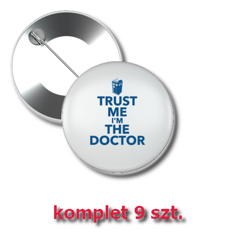 Przypinka „Trust Me I’m The Doctor”