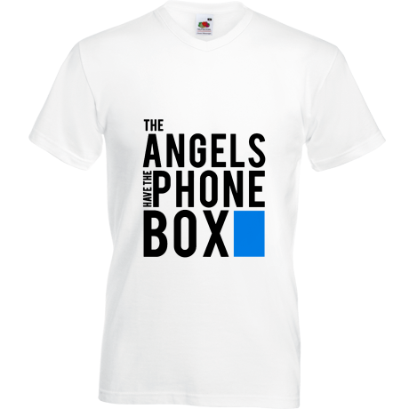 Koszulka w serek „The Angels Have The Phone Box”