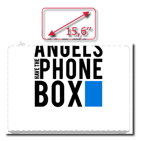 Naklejka na laptop „The Angels Have The Phone Box”