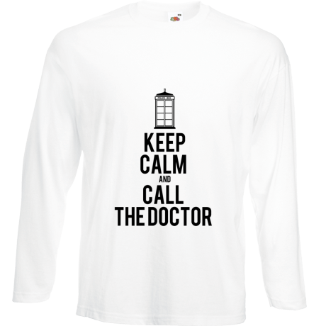 Koszulka z długim rękawem „Keep Calm and Call the Doctor”