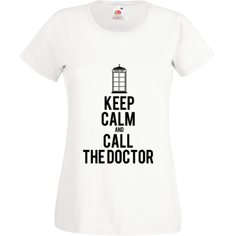 Koszulka damska „Keep Calm and Call the Doctor”
