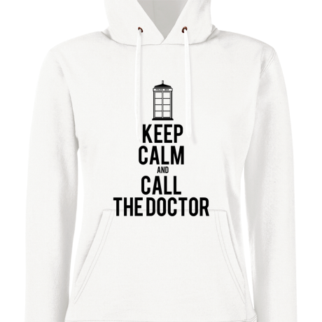 Bluza damska z kapturem „Keep Calm and Call the Doctor”