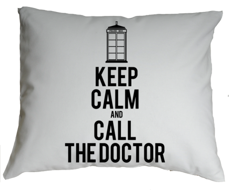 Poduszka „Keep Calm and Call the Doctor”