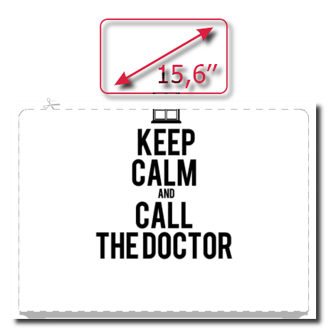 Naklejka na laptop „Keep Calm and Call the Doctor”